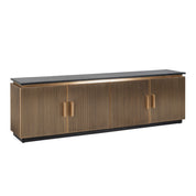 TV cabinet Ironville gold 4-doors