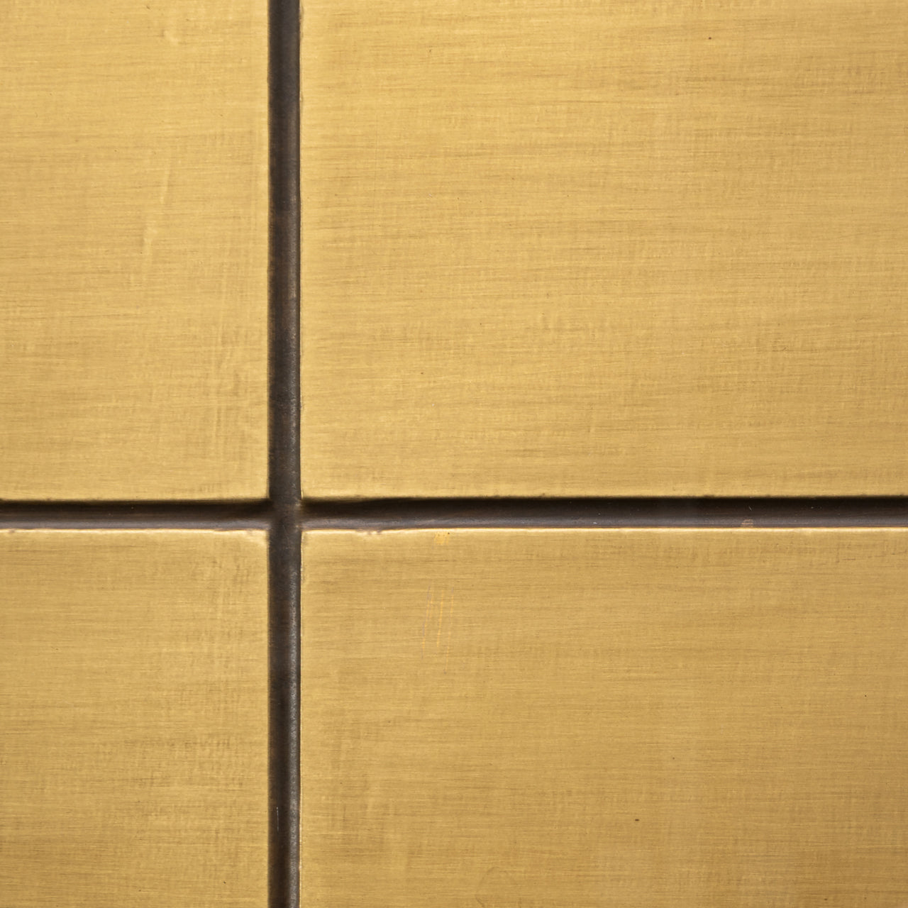 Coffee table Collada brushed gold incl. glass top