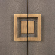 Sideboard Bloomville brass shagreen 2-doors