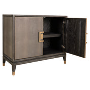 Sideboard Bloomville brass shagreen 2-doors