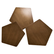 Coffee table Hexa brushed gold (Set of 3)