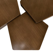 Coffee table Hexa brushed gold (Set of 3)