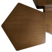 Coffee table Hexa brushed gold (Set of 3)