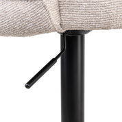 Bar stool Nikki biscotti swivel fire retardant