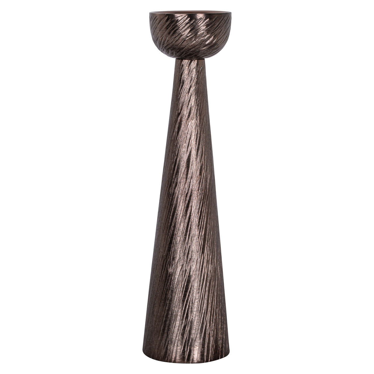 Candle holder Saphira smoke small