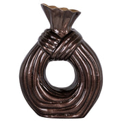 Vase Suen dark brown large