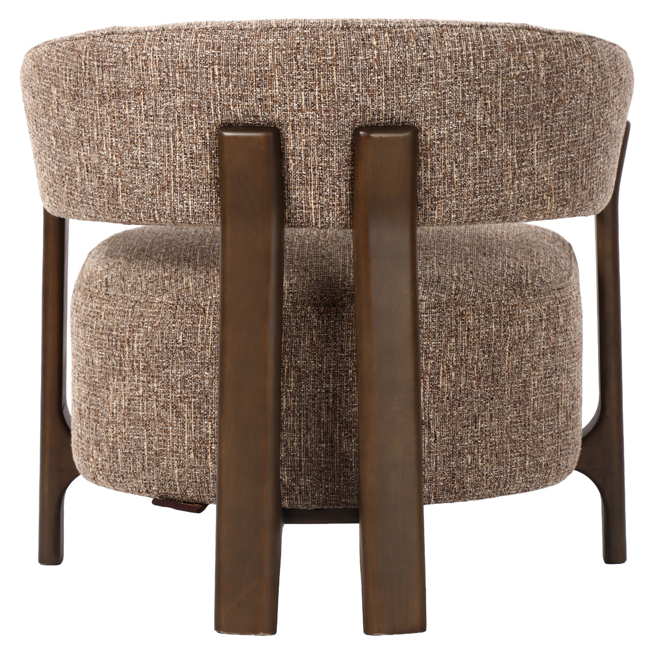 Lounge chair Dalara brown tweed