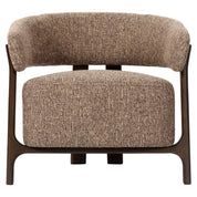 Lounge chair Dalara brown tweed