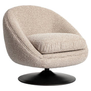 Lounge chair Nodo natural chunky swivel