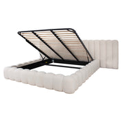 Bed Cupidon cream fancy 180x210 (mattress size (excl.)) with storage