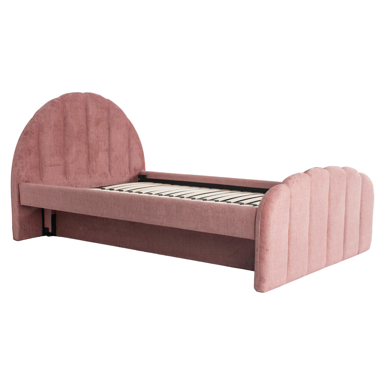 Bed Pixie rosewood jewel 120x200 with pull-out bed