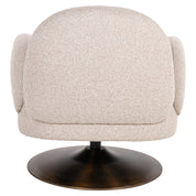 Lounge chair Kagney biscotti swivel