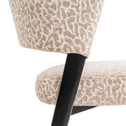 Dining chair Zeno beige leopard