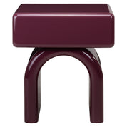 Nightstand Bennet burgundy 1-drawer