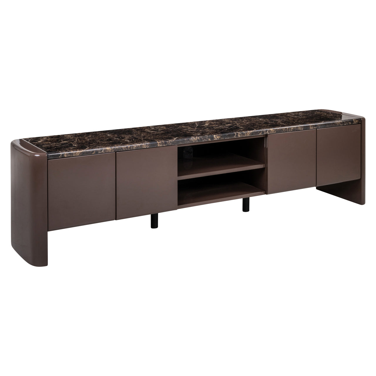 TV cabinet Almundi chocolate brown