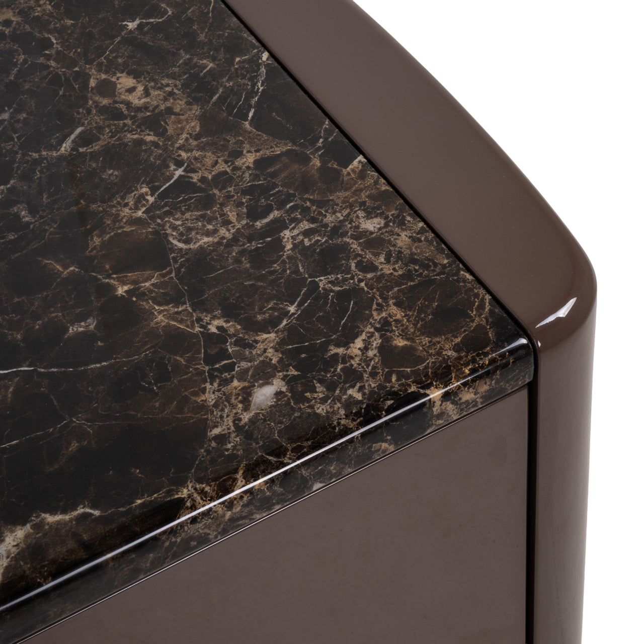 TV cabinet Almundi chocolate brown