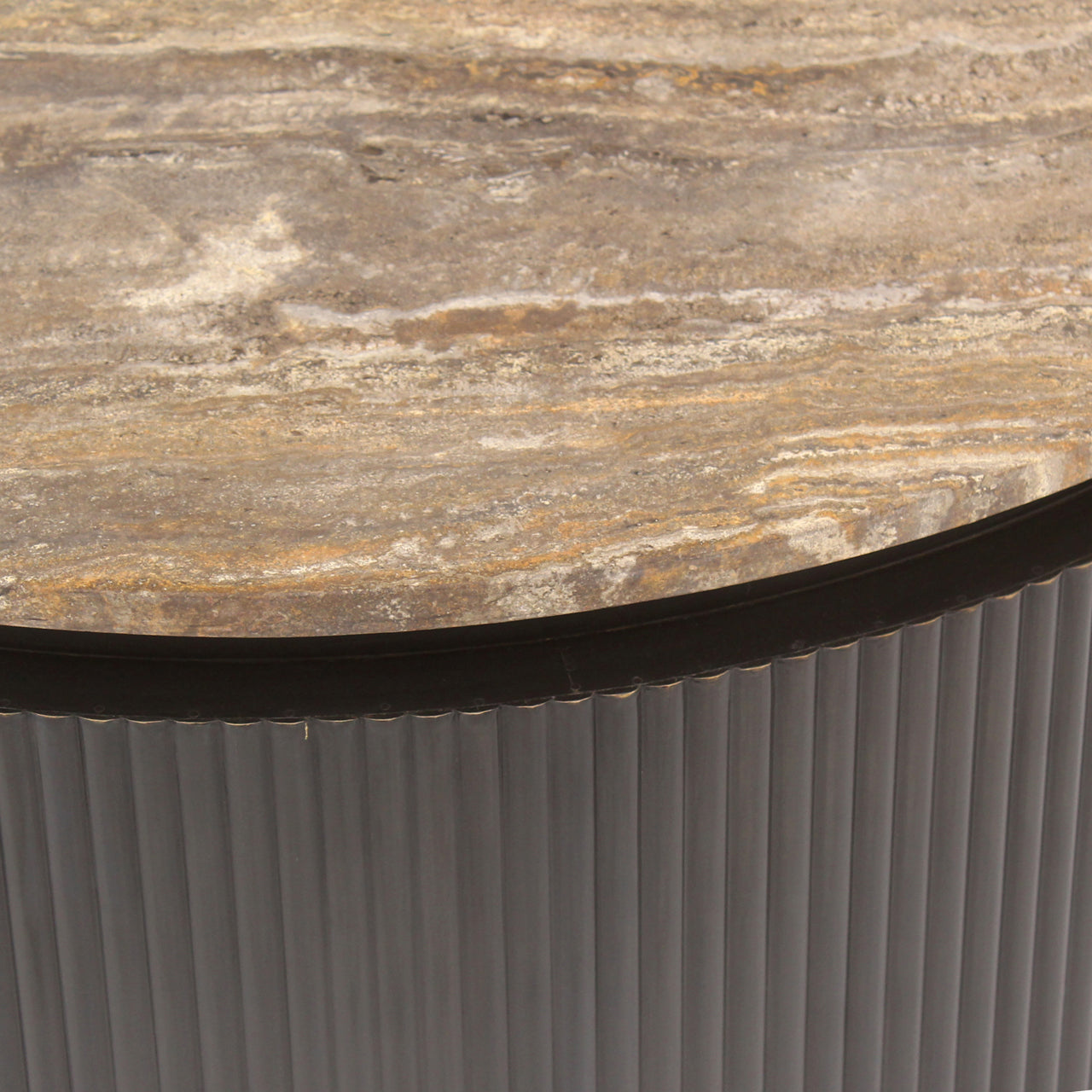 Coffee table Russo ash brown 90Ø