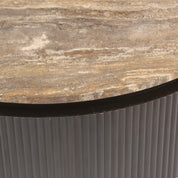 Coffee table Russo ash brown 90Ø