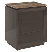 Nightstand Russo ash brown 3-drawers