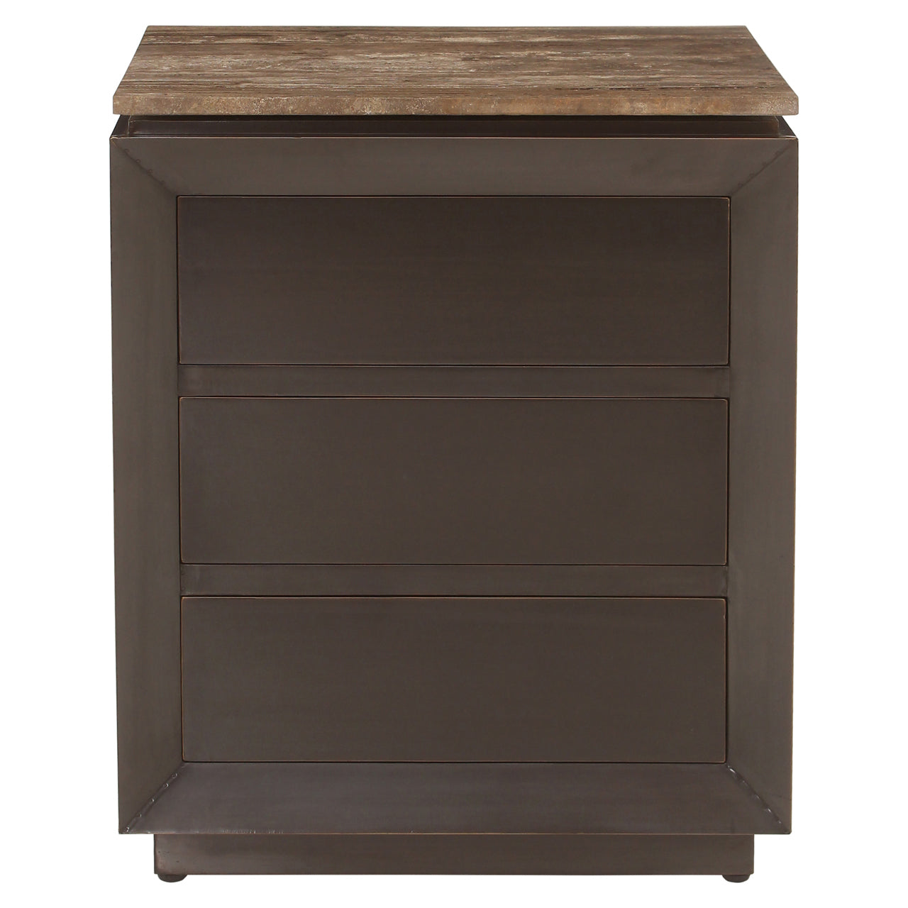 Nightstand Russo ash brown 3-drawers