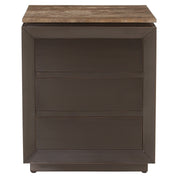Nightstand Russo ash brown 3-drawers