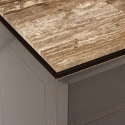 Nightstand Russo ash brown 3-drawers