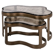 Coffee table Fairfield brass antique (Set of 2)