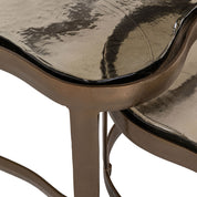 Coffee table Fairfield brass antique (Set of 2)