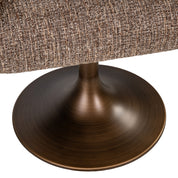 Dining chair Aldo brown tweed swivel