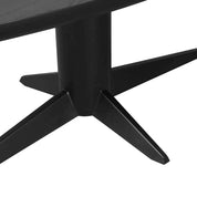 Dining table Rayford black oval 230