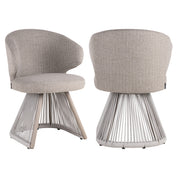 Outdoor dining chair Nuba greige alpine