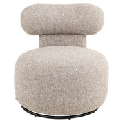 Lounge chair Kaya cayenne brown swivel