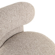 Lounge chair Kaya cayenne brown swivel