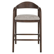 Counter stool Mihara mocca fancy fire retardant
