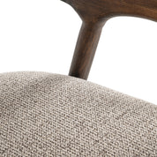 Counter stool Mihara mocca fancy fire retardant