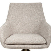 Dining chair Lisonne cayenne brown swivel fire retardant
