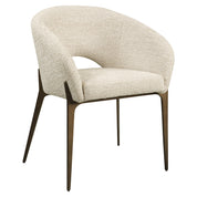 Dining chair Kenzi natural linear fire retardant
