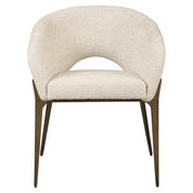 Dining chair Kenzi natural linear fire retardant