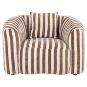 Lounge chair Luxandra stripes sand