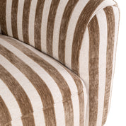 Lounge chair Luxandra stripes sand