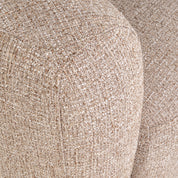 Lounge chair Luxandra sand tweed fire retardant