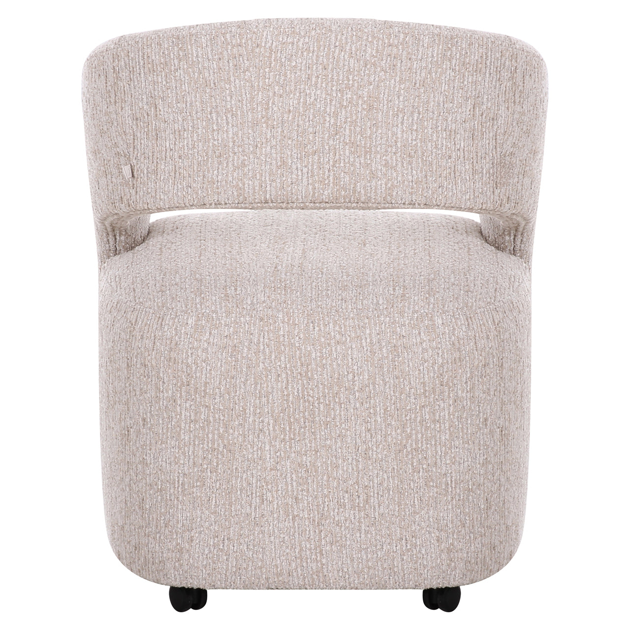 Dining chair Vixen natural linear with wheels