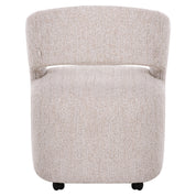 Dining chair Vixen natural linear with wheels