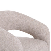 Dining chair Vixen natural linear with wheels
