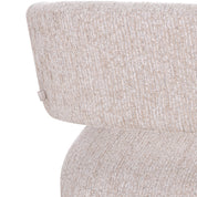 Dining chair Vixen natural linear with wheels