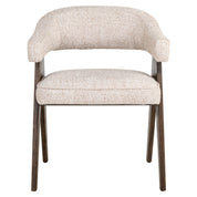 Dining chair Mori cream tweed fire retardant