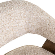 Dining chair Mori cream tweed fire retardant