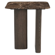 End table Castello Smoked charchoal marble top