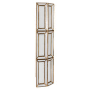 Wall lamp Opal brass antique