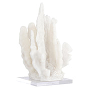 Decorative object Lilly white coral look